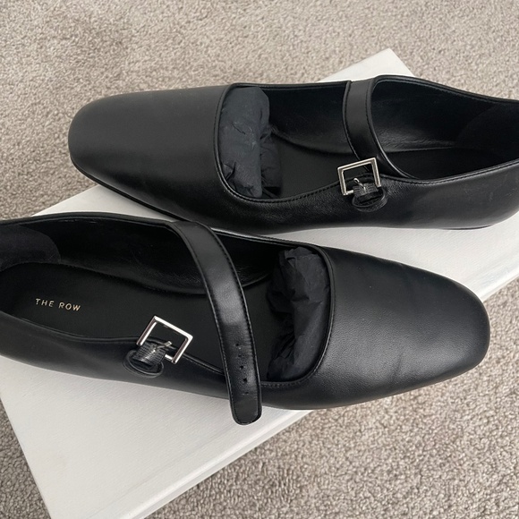 The Row Shoes - The Row Ava Mary Jane Ballerina Flat